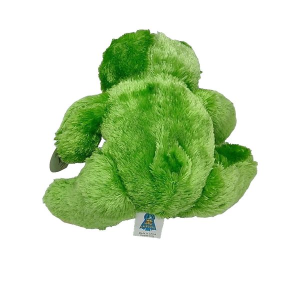 Cal Plush Love Green Frog With Red Heart Bow Item # V7289 - Picture 3 of 6